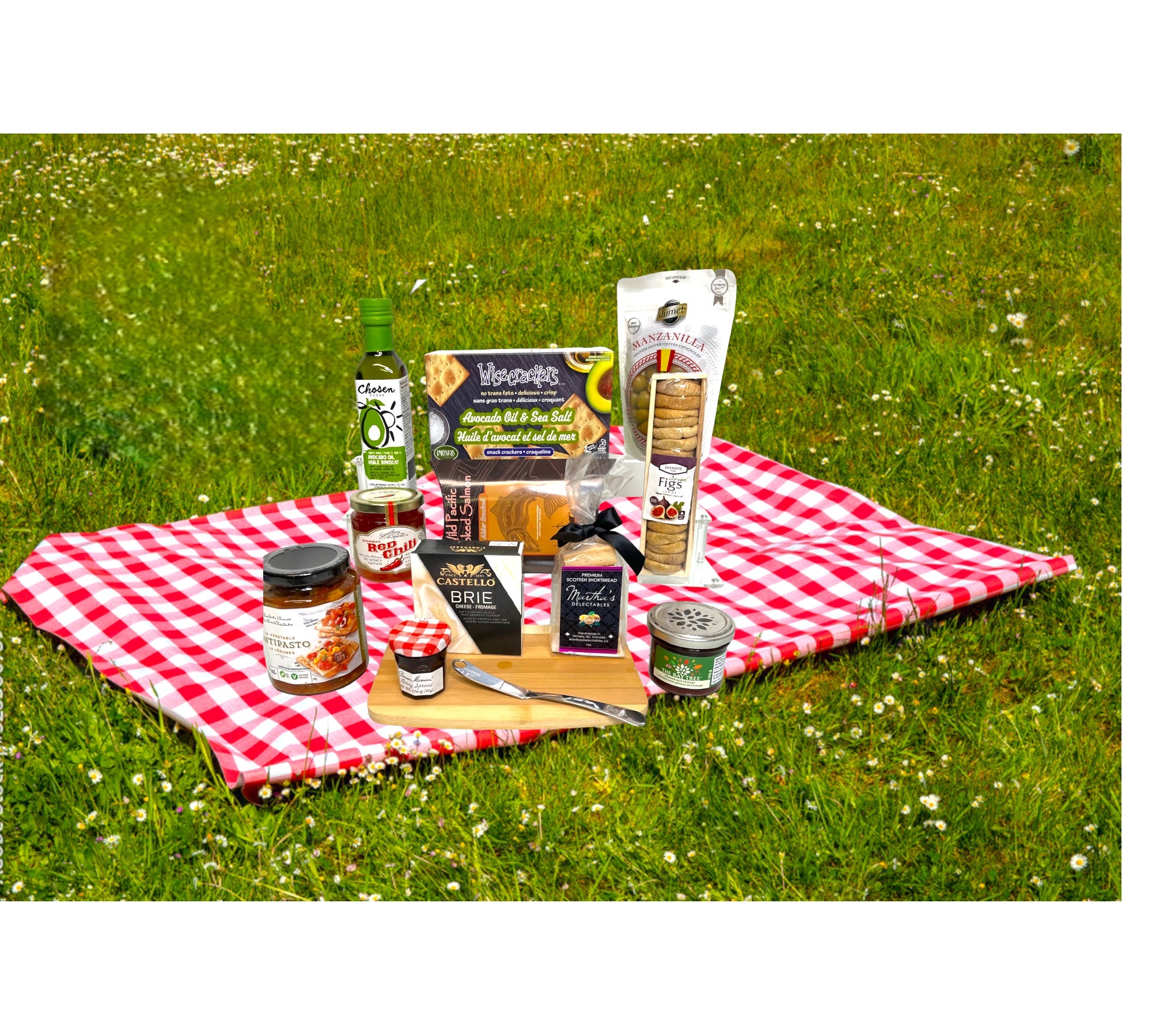 Enjoy a Delicious Picnic Spread with Our Charcuterie Basket