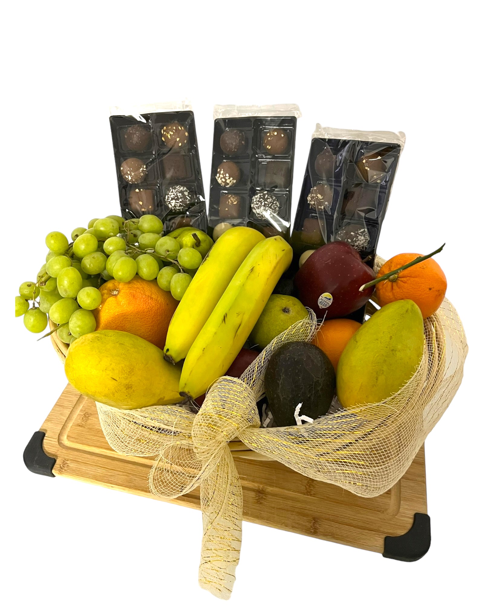 Unleash Your Sweet Side with our Irresistible Fruit A LA Chocolate Basket